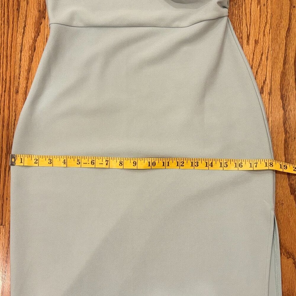 A&F Asymmetrical Ruched Maxi Dress - Light Blue - Size Medium - NWT - Picture 7 of 10
